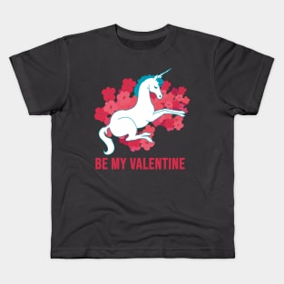 Valentine unicorn Kids T-Shirt